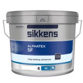 Sikkens Alphatex SF 10 liter wit en kleur